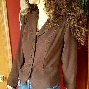 Suedecloth Blazer, Soft Stretchy COVINGTON